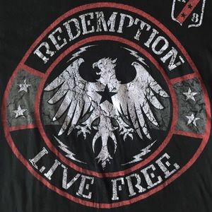 Raw State Redemption Live Free Graphic T-Shirt